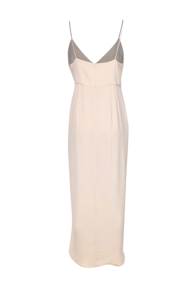 Current Boutique-Shona Joy - Cream Sleeveless Wrap-Style Maxi Dress Sz 12
