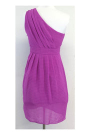 Current Boutique-Shoshanna - Fuchsia One Shoulder Drape Dress Sz 2