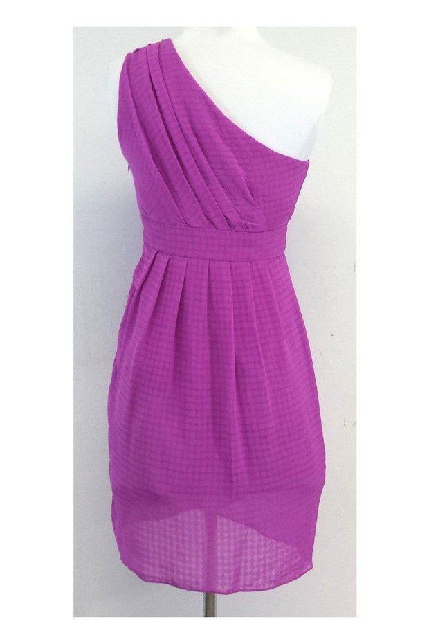 Current Boutique-Shoshanna - Fuchsia One Shoulder Drape Dress Sz 2