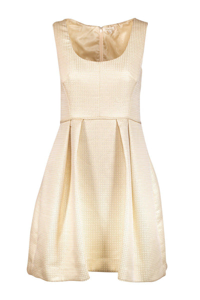 Current Boutique-Shoshanna - Cream Brocade Cocktail Dress Sz 6