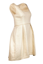 Current Boutique-Shoshanna - Cream Brocade Cocktail Dress Sz 6