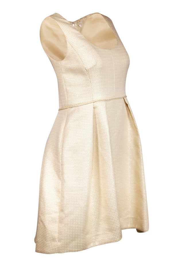 Current Boutique-Shoshanna - Cream Brocade Cocktail Dress Sz 6