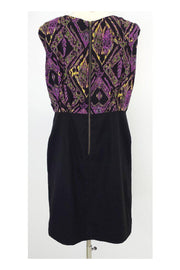 Current Boutique-Shoshanna - Black & Multicolor Silk Sleeveless Dress Sz 8