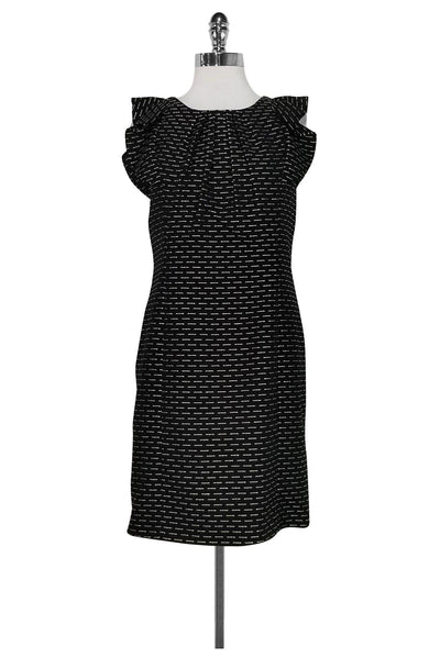 Current Boutique-Shoshanna - Black Flutter Sleeve Dress Sz 8