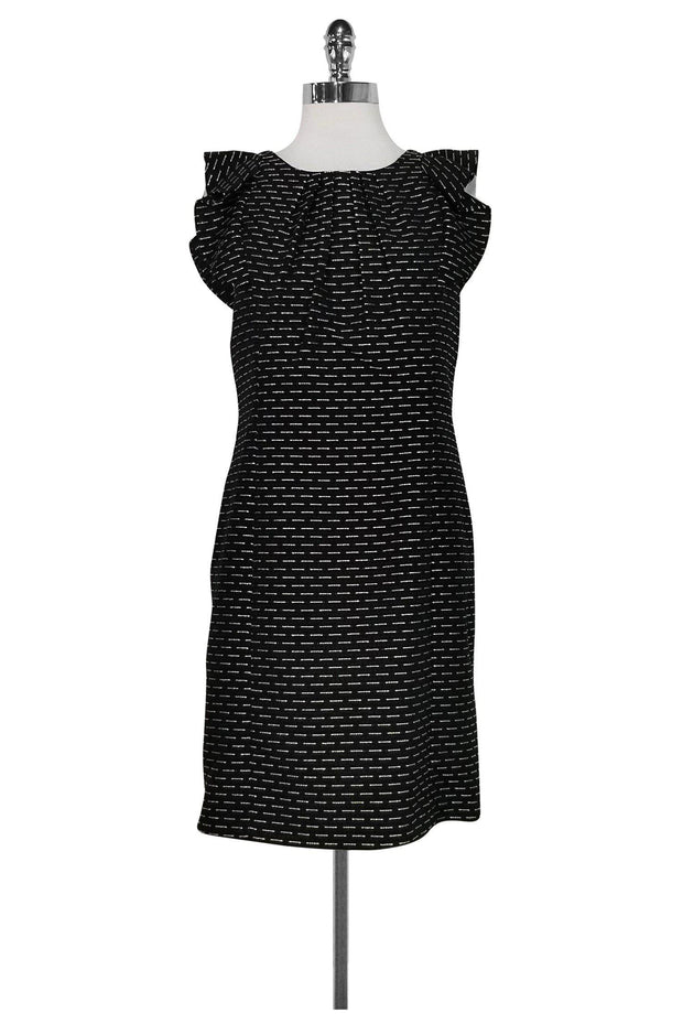 Current Boutique-Shoshanna - Black Flutter Sleeve Dress Sz 8