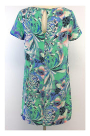 Current Boutique-Shoshanna - Blue, Mint & Coral Floral Print Dress Sz 8