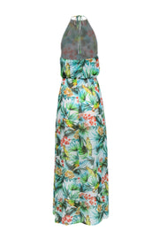 Current Boutique-Show Me Your Mumu - Tropical Print Halter Top Maxi Dress Sz S