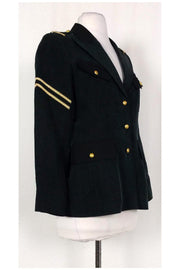 Current Boutique-Smythe - Black w/ Gold Jacket Sz 4