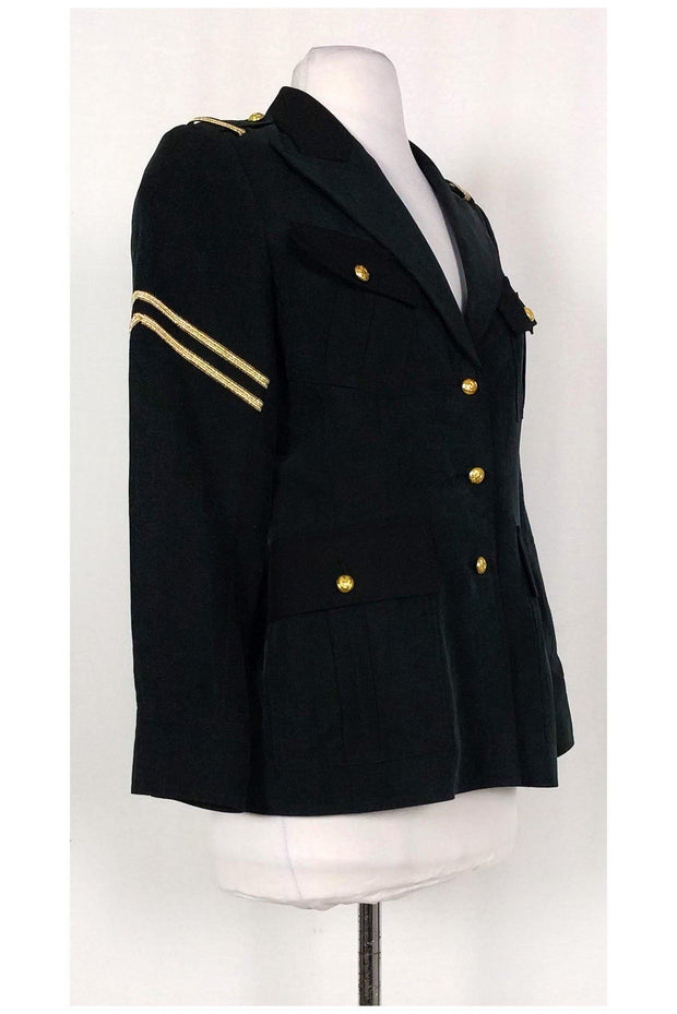 Current Boutique-Smythe - Black w/ Gold Jacket Sz 4