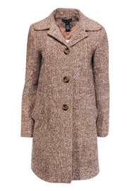Current Boutique-Sofia Cashmere - Beige Wool & Alpaca Teddy Coat Sz 4