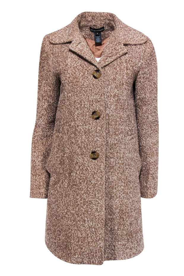 Current Boutique-Sofia Cashmere - Beige Wool & Alpaca Teddy Coat Sz 4