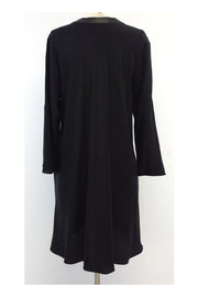 Current Boutique-Sportmax - Black & Navy Silk Shift Dress Sz 10