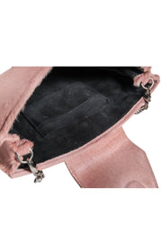Current Boutique-SSY - Blush Pink Mini Purse w/ Silver Skull