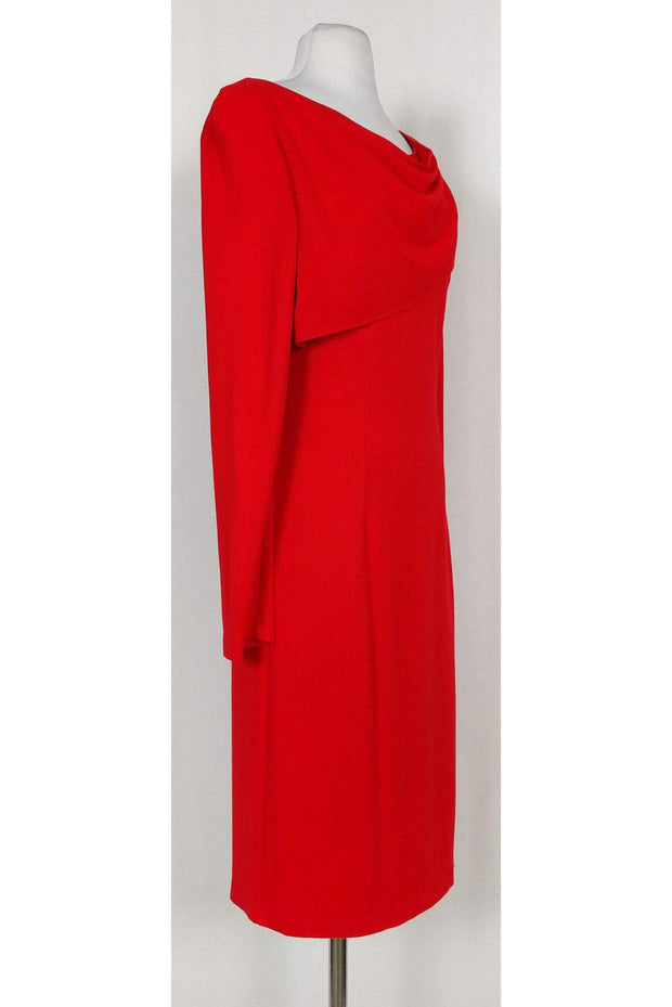 Current Boutique-St. Emile - Flame Red Long Sleeve Dress Sz 8