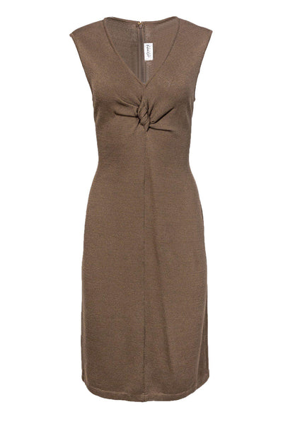 Current Boutique-St. John Collection - Olive Green Knit Dress Sz 8