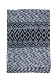 Current Boutique-St. John - Black & White Printed Scarf
