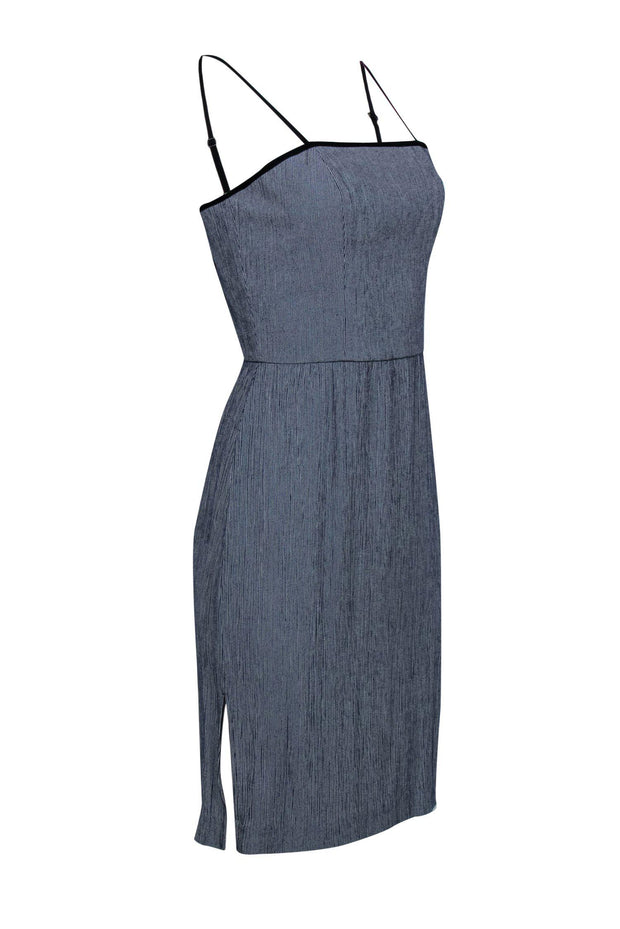 Current Boutique-Staud - Navy & White Striped Fitted Cotton Dress Sz S