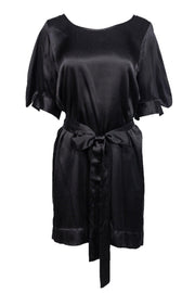 Current Boutique-Stella McCartney - Black Silk Dress w/ Polka Dots Sz 10