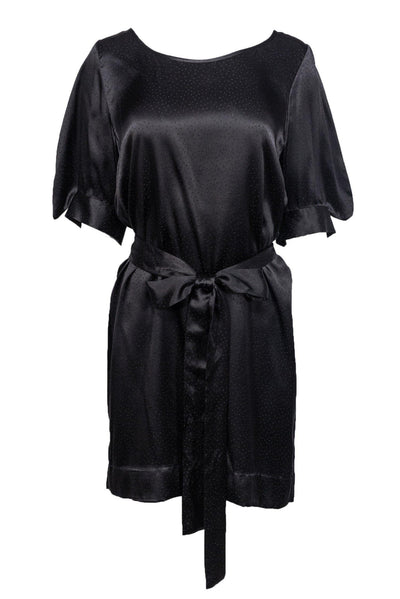 Current Boutique-Stella McCartney - Black Silk Dress w/ Polka Dots Sz 10