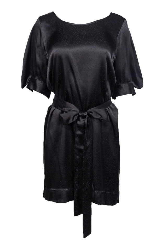 Current Boutique-Stella McCartney - Black Silk Dress w/ Polka Dots Sz 10