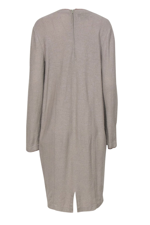 Current Boutique-Steve Fabrikant - Vintage Sage Green Long Sleeve Dress w/ Dress Buttons Sz 16
