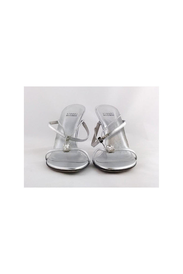 Current Boutique-Stuart Weitzman - Silver Rhinestone Pumps Sz 9.5
