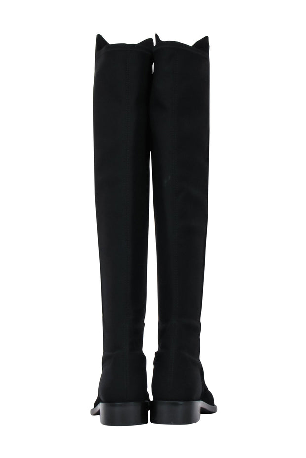 Current Boutique-Stuart Weitzman - Black Suede "5050" Tall Boot Sz 10.5