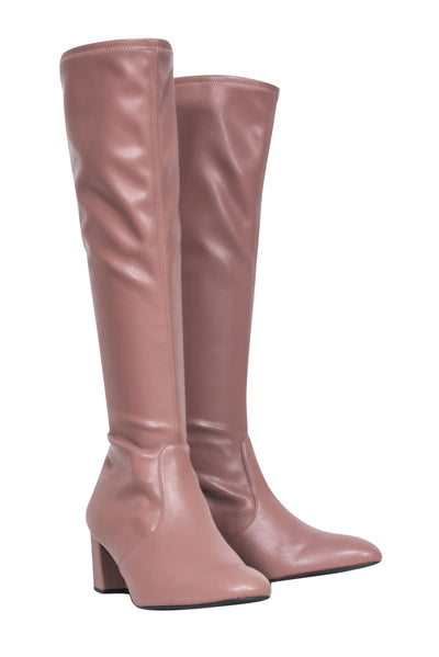 Current Boutique-Stuart Weitzman - Taupe "Frannie 60" Knee High Boots Sz 10.5