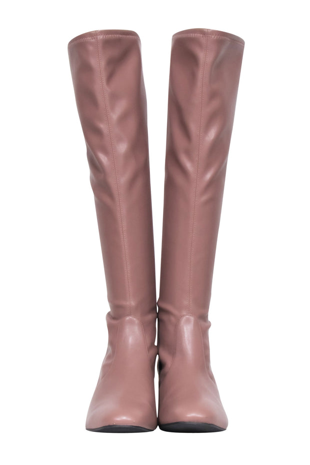 Current Boutique-Stuart Weitzman - Taupe "Frannie 60" Knee High Boots Sz 10.5