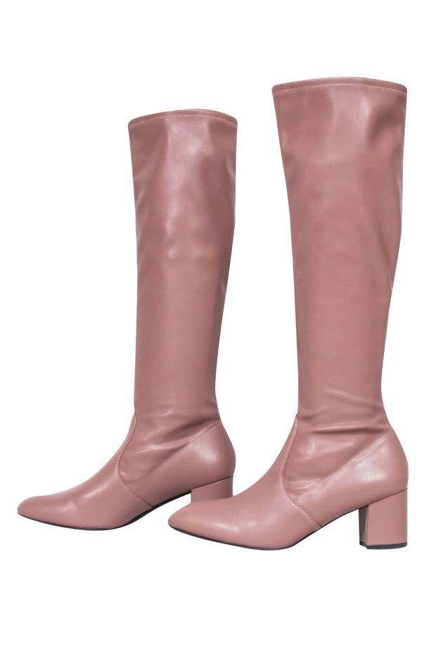 Current Boutique-Stuart Weitzman - Taupe "Frannie 60" Knee High Boots Sz 10.5