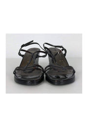 Current Boutique-Stuart Weitzman - Tortoise Patent Leather Wedges Sz 9.5