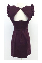 Current Boutique-Sunner - Maroon Cutout Back Corduroy Dress Sz XS