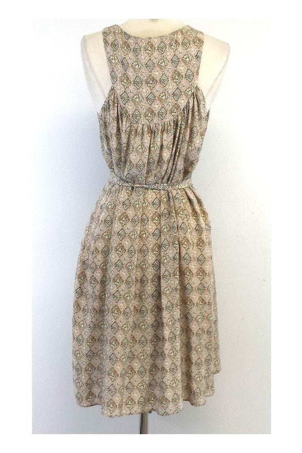 Current Boutique-Sunner - Multicolor Print Silk Sleeveless Dress Sz M