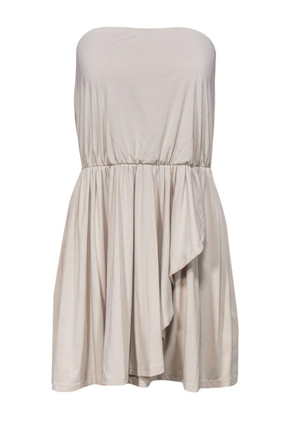 Current Boutique-Susana Monaco - Beige Strapless Mini Dress Sz S