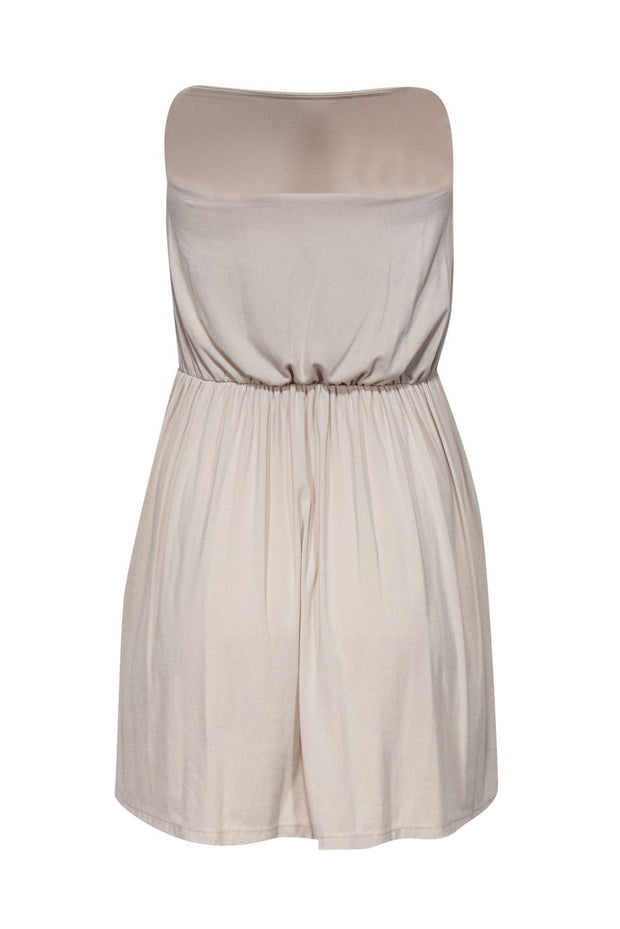 Current Boutique-Susana Monaco - Beige Strapless Mini Dress Sz S