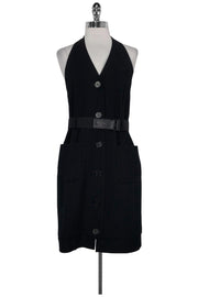 Current Boutique-Theory - Black Kerrington Cupid Dress Sz 10