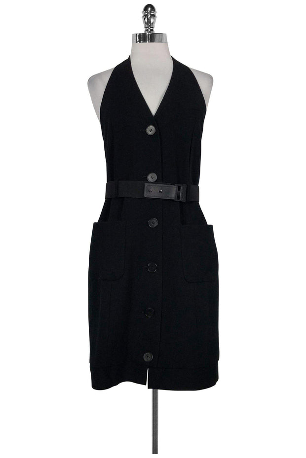 Current Boutique-Theory - Black Kerrington Cupid Dress Sz 10