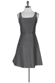 Current Boutique-Theory - Black & White Flared Dress Sz 2