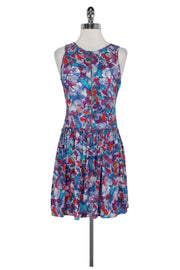 Current Boutique-Theory - Multicolor Drop Waist Dress Sz 4