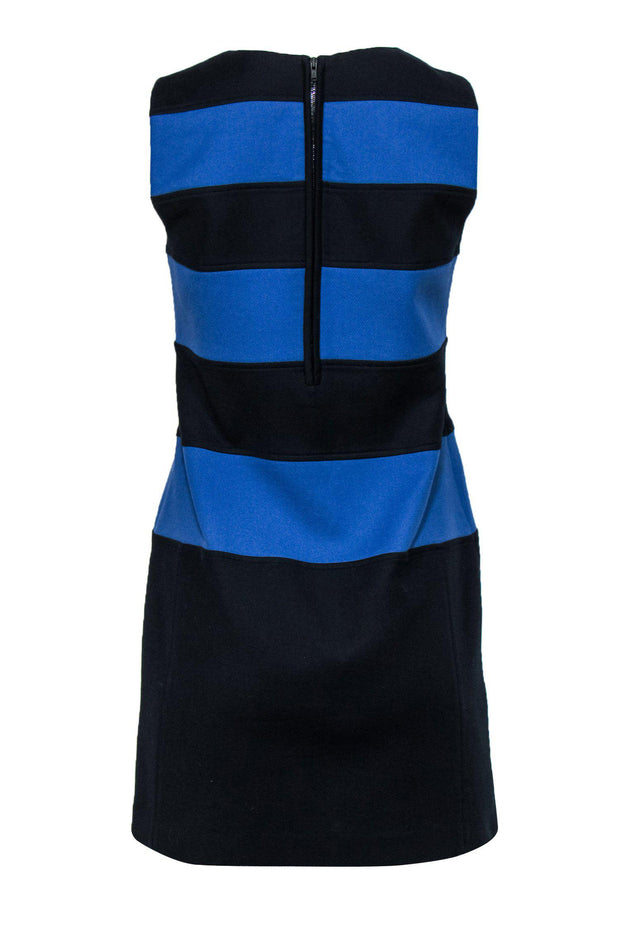 Current Boutique-Theory - Blue & Black Striped Shift Dress Sz 6