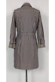 Current Boutique-Theory - Yellow & Purple Plaid Shirt Dress Sz 8