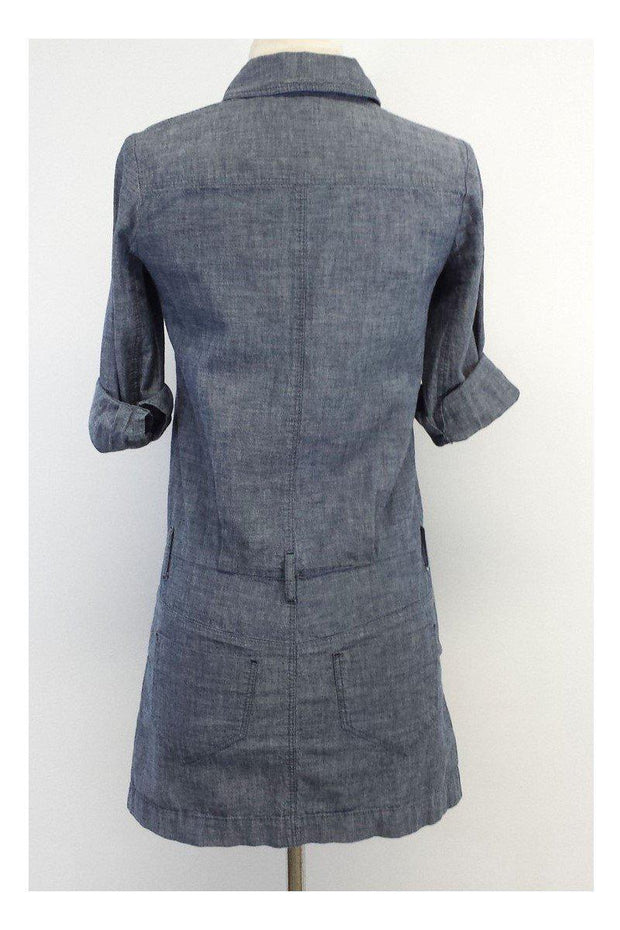 Current Boutique-Theory - Blue Chambray Cotton Shirt Dress Sz 0