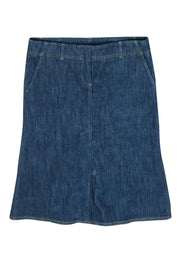 Current Boutique-Theory - Dark Wash Blue Denim Pencil Skirt Sz 6