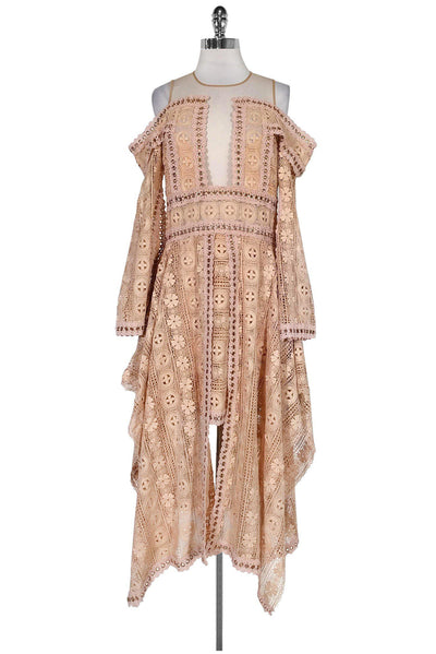 Current Boutique-Thurley - Blush Pink Eyelet Dress Sz 12