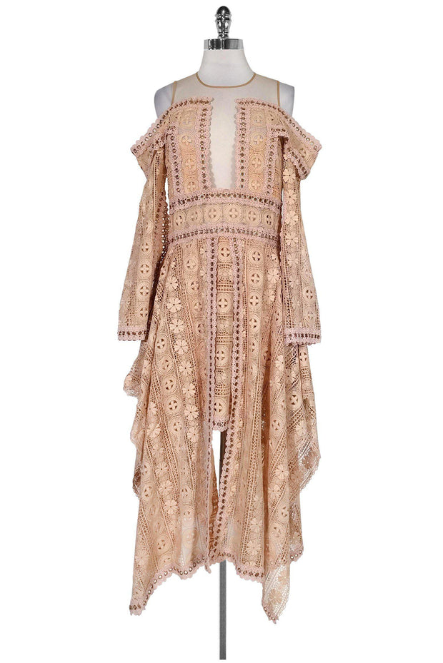 Current Boutique-Thurley - Blush Pink Eyelet Dress Sz 12
