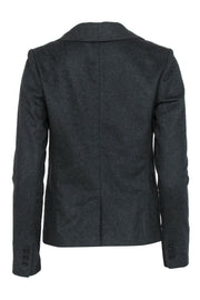 Current Boutique-Tibi - Charcoal Snapped Wool Blend Blazer Sz 2
