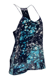 Current Boutique-Tibi - Blue & Gray Abstract Printed Tank Sz 6