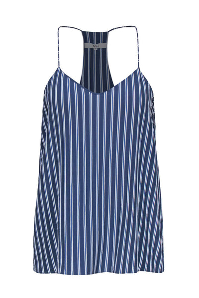 Current Boutique-Tibi - Blue & White Striped Racerback Tank Sz 6