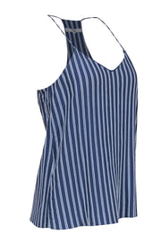 Current Boutique-Tibi - Blue & White Striped Racerback Tank Sz 6