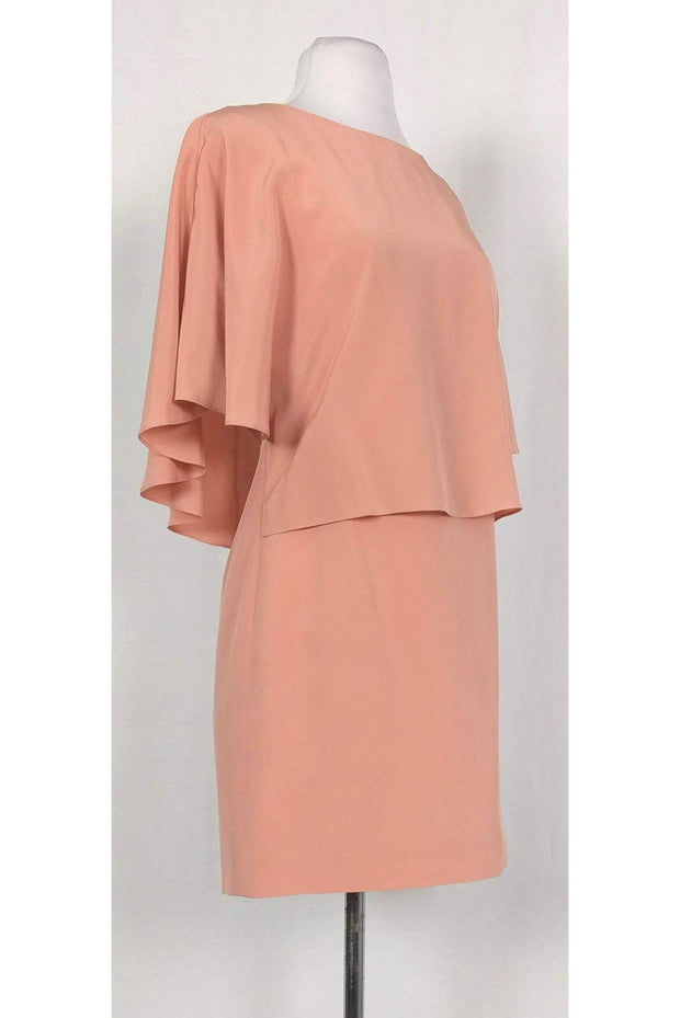 Current Boutique-Tibi - Blush Open-Back Cape Overlay Dress Sz 0
